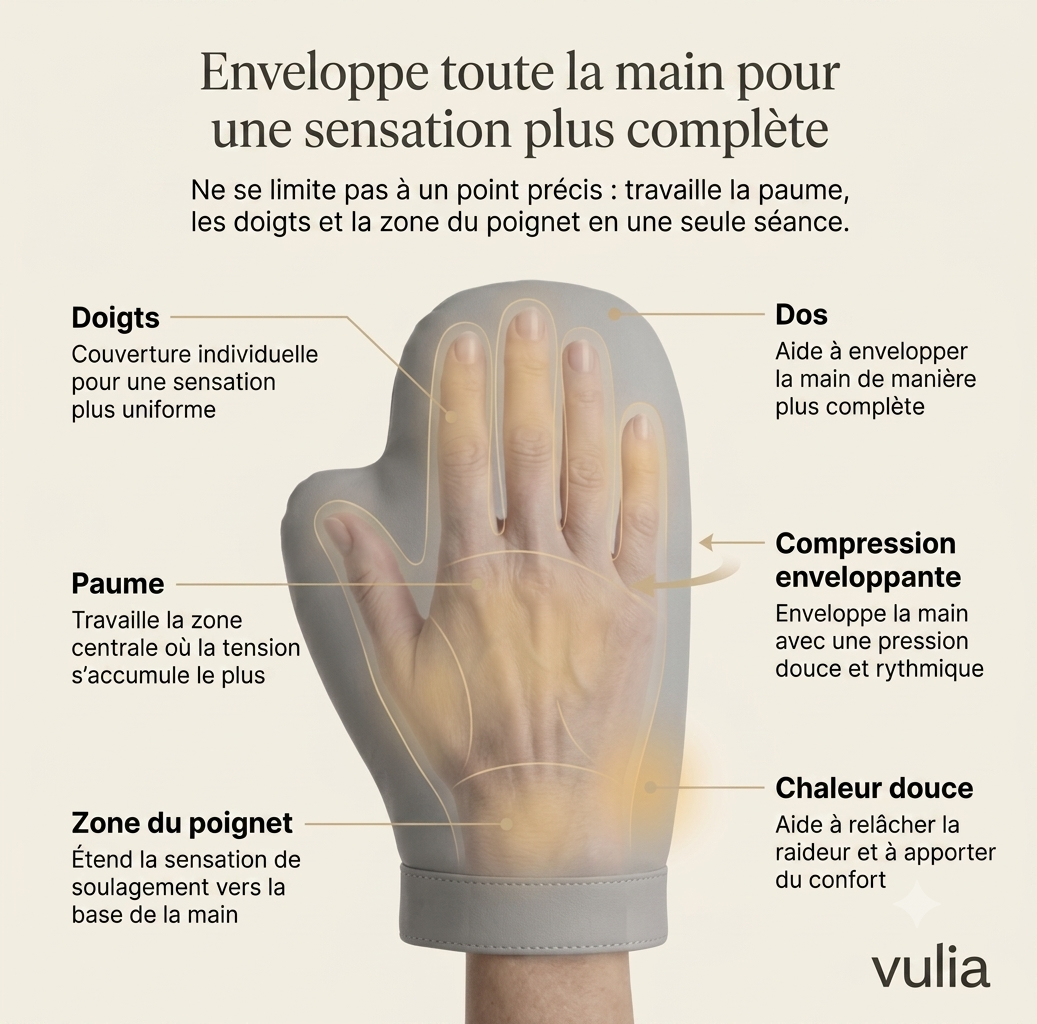 Vulia Relief — Masseur Chauffant 3-en-1