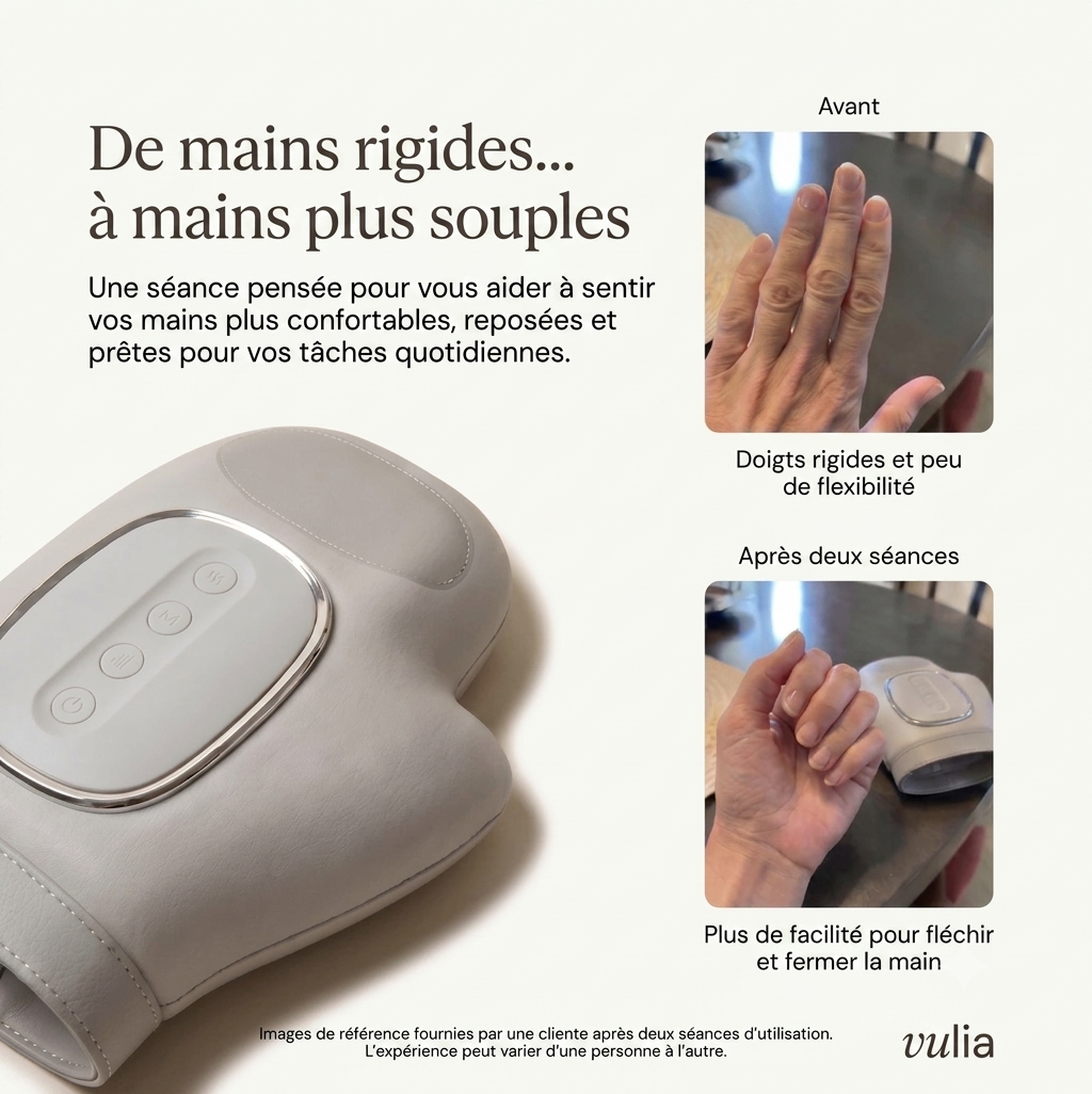 Vulia Relief — Masseur Chauffant 3-en-1