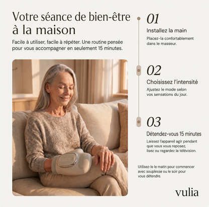 Vulia Relief — Masseur Chauffant 3-en-1
